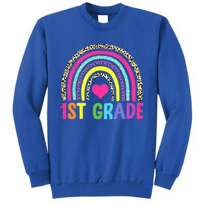 1st Grade Rainbow First Grade Team Teacher Sweatshirt