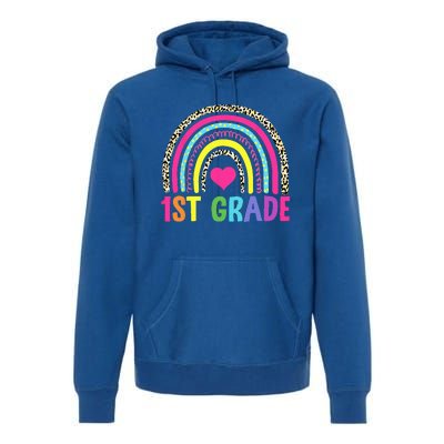 1st Grade Rainbow First Grade Team Teacher Premium Hoodie