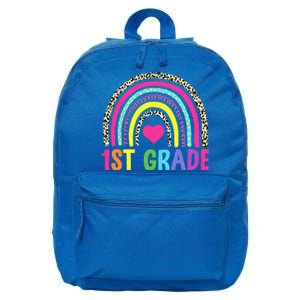 1st Grade Rainbow First Grade Team Teacher 16 in Basic Backpack