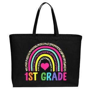 1st Grade Rainbow First Grade Team Teacher Cotton Canvas Jumbo Tote