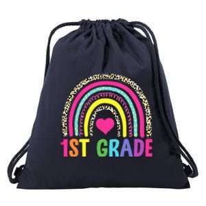 1st Grade Rainbow First Grade Team Teacher Drawstring Bag