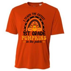 1St Grade Rainbow Halloween I Teach The Cutest Pumpkins Great Gift Cooling Performance Crew T-Shirt