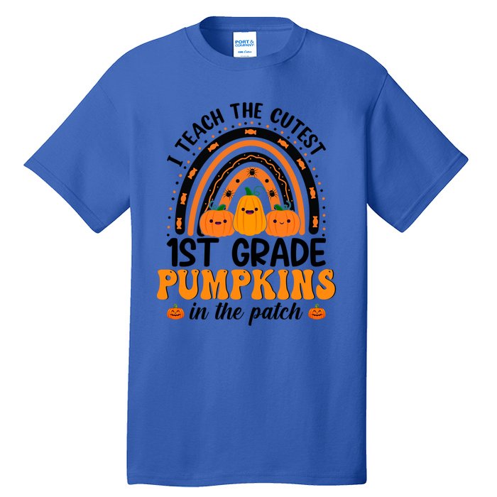 1St Grade Rainbow Halloween I Teach The Cutest Pumpkins Great Gift Tall T-Shirt