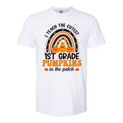 1St Grade Rainbow Halloween I Teach The Cutest Pumpkins Great Gift Softstyle CVC T-Shirt