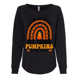 1St Grade Rainbow Teacher I Teach The Cutest Pumpkins Gift Womens California Wash Sweatshirt