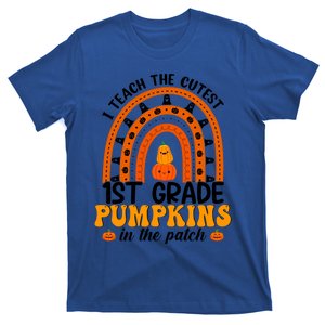 1St Grade Rainbow Teacher I Teach The Cutest Pumpkins Gift T-Shirt