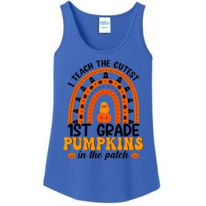 1St Grade Rainbow Teacher I Teach The Cutest Pumpkins Gift Ladies Essential Tank