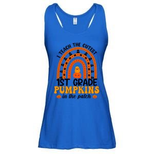 1St Grade Rainbow Teacher I Teach The Cutest Pumpkins Gift Ladies Essential Flowy Tank