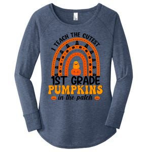 1St Grade Rainbow Teacher I Teach The Cutest Pumpkins Gift Women's Perfect Tri Tunic Long Sleeve Shirt