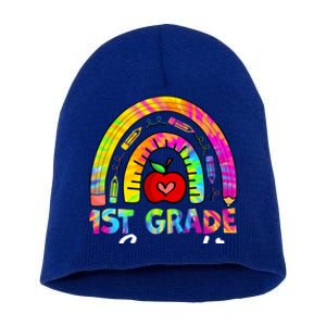 1St Grade Squad Back To School First Grade Teacher Gift Short Acrylic Beanie