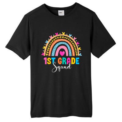 1St Grade Squad Back To School Rainbow Teachers First Grade Gift Tall Fusion ChromaSoft Performance T-Shirt