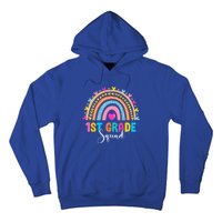 1St Grade Squad Back To School Rainbow Teachers First Grade Gift Hoodie