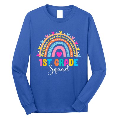 1St Grade Squad Back To School Rainbow Teachers First Grade Gift Long Sleeve Shirt