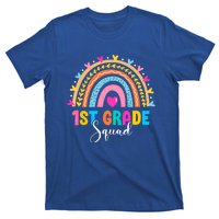 1St Grade Squad Back To School Rainbow Teachers First Grade Gift T-Shirt