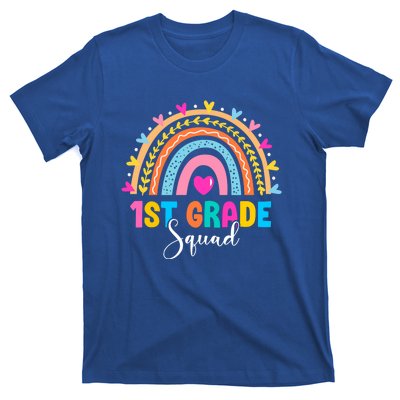 1St Grade Squad Back To School Rainbow Teachers First Grade Gift T-Shirt