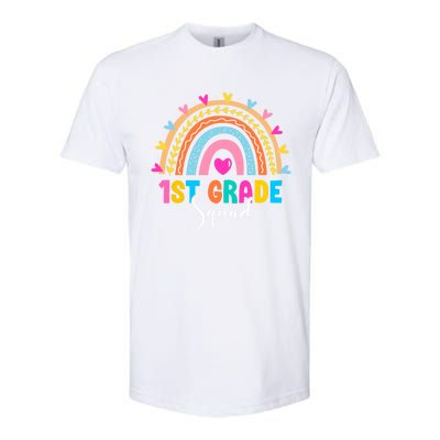 1St Grade Squad Back To School Rainbow Teachers First Grade Gift Softstyle CVC T-Shirt