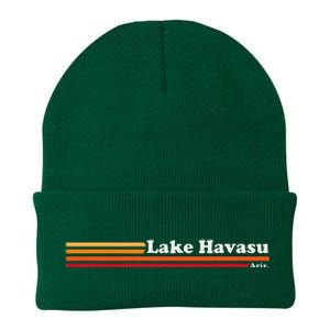 1980s Graphic Style Lake Havasu Arizona Knit Cap Winter Beanie