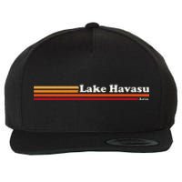 1980s Graphic Style Lake Havasu Arizona Wool Snapback Cap