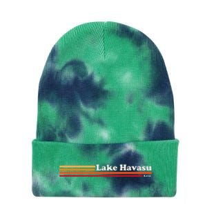 1980s Graphic Style Lake Havasu Arizona Tie Dye 12in Knit Beanie