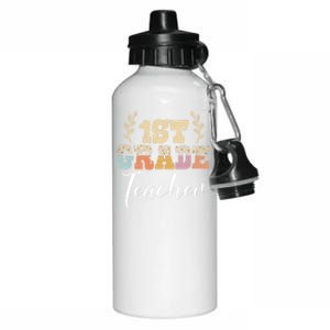 1St Grade Super Teacher Eletary School First Grade Gift Aluminum Water Bottle