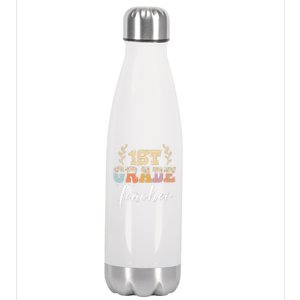 1St Grade Super Teacher Eletary School First Grade Gift Stainless Steel Insulated Water Bottle