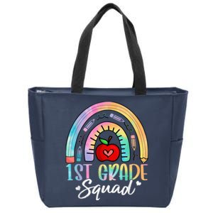 1st Grade Squad Back To School First Grade Teacher Girls Zip Tote Bag