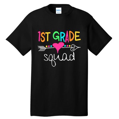 1st Grade Squad First Teacher Student Team Back To School Gift Tall T-Shirt