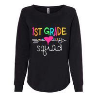 1st Grade Squad First Teacher Student Team Back To School Gift Womens California Wash Sweatshirt