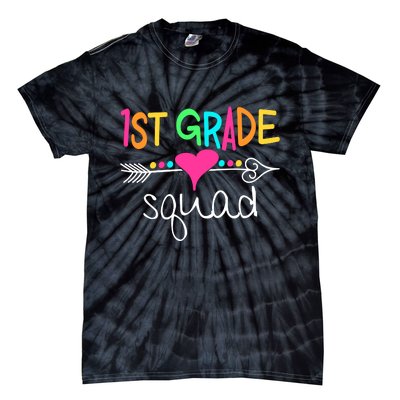 1st Grade Squad First Teacher Student Team Back To School Gift Tie-Dye T-Shirt