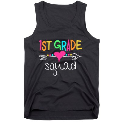 1st Grade Squad First Teacher Student Team Back To School Gift Tank Top