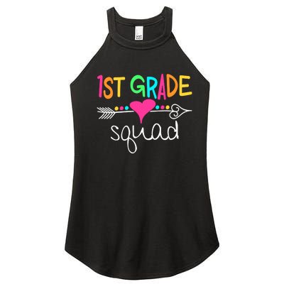 1st Grade Squad First Teacher Student Team Back To School Gift Women’s Perfect Tri Rocker Tank