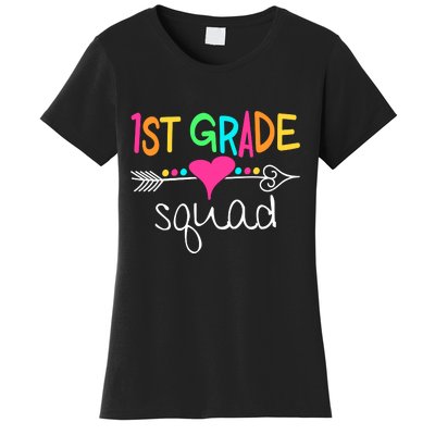 1st Grade Squad First Teacher Student Team Back To School Gift Women's T-Shirt