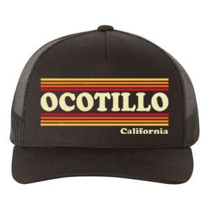 1980s Graphic Style Ocotillo California Yupoong Adult 5-Panel Trucker Hat