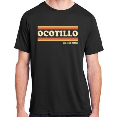 1980s Graphic Style Ocotillo California Adult ChromaSoft Performance T-Shirt