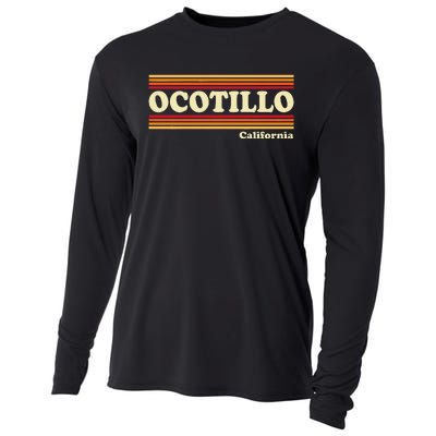 1980s Graphic Style Ocotillo California Cooling Performance Long Sleeve Crew