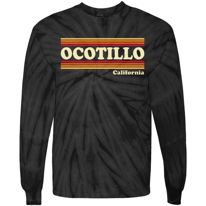 1980s Graphic Style Ocotillo California Tie-Dye Long Sleeve Shirt