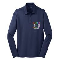 1st Grade Squad Team Crew Back School Graduation Teacher Silk Touch Performance Long Sleeve Polo