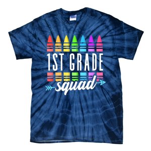 1st Grade Squad Team Crew Back School Graduation Teacher Tie-Dye T-Shirt