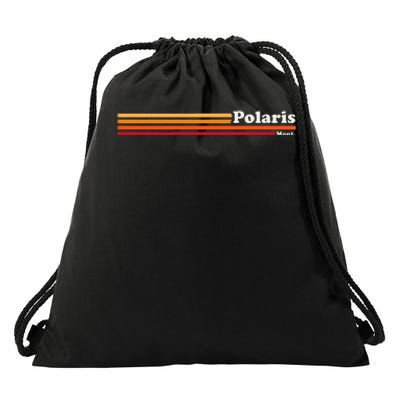 1980s Graphic Style Polaris Montana Drawstring Bag