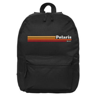 1980s Graphic Style Polaris Montana 16 in Basic Backpack