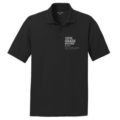 10th Grade Squad Back To School Gift Teacher Tenth Grade Team Gift PosiCharge RacerMesh Polo