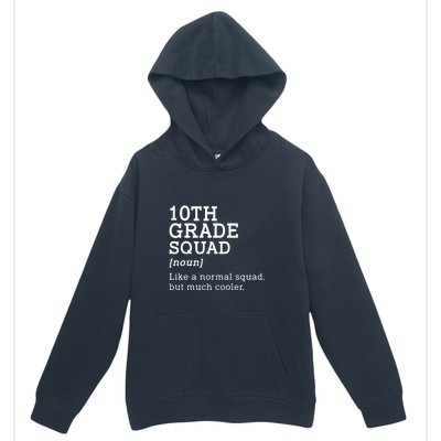 10th Grade Squad Back To School Gift Teacher Tenth Grade Team Gift Urban Pullover Hoodie