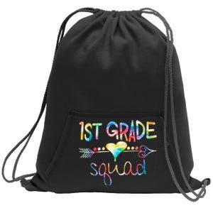 1st Grade Squad First Grade Team Teacher Sweatshirt Cinch Pack Bag