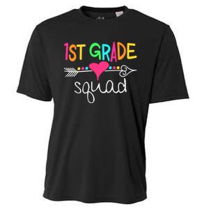 1st Grade Squad First Teacher Student Team Back To School Cooling Performance Crew T-Shirt