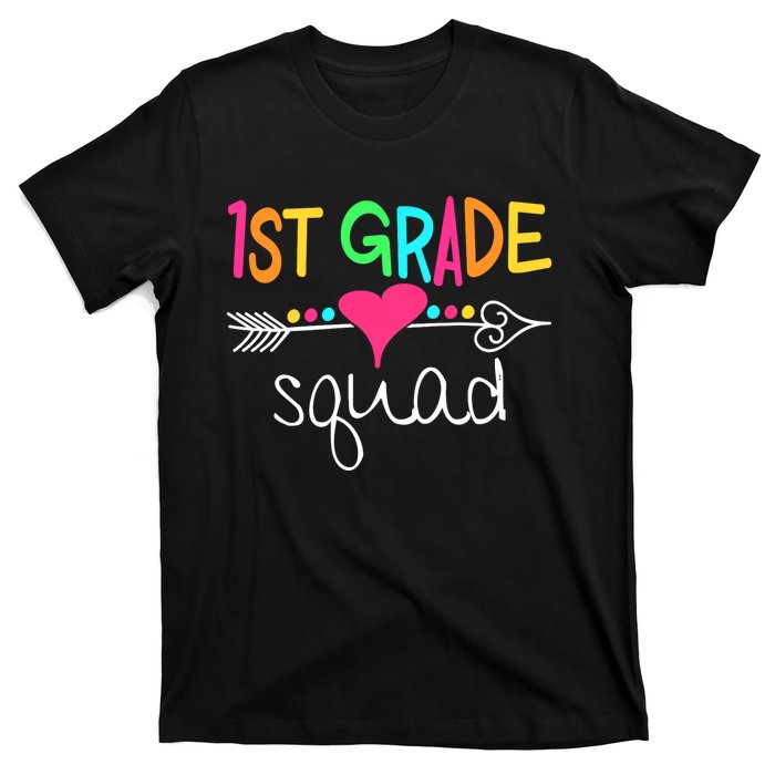 1st Grade Squad First Teacher Student Team Back To School T-Shirt