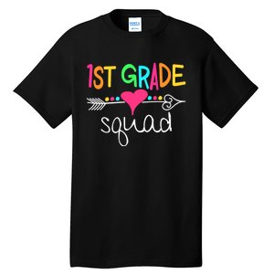 1st Grade Squad First Teacher Student Team Back To School Tall T-Shirt