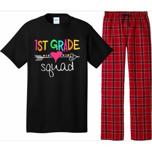 1st Grade Squad First Teacher Student Team Back To School Pajama Set