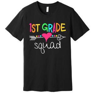 1st Grade Squad First Teacher Student Team Back To School Premium T-Shirt