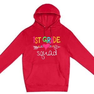 1st Grade Squad First Teacher Student Team Back To School Premium Pullover Hoodie