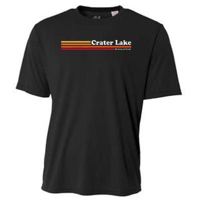 1980s Graphic Style Crater Lake National Park Cooling Performance Crew T-Shirt